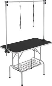 VEVOR Trimtafel 1300x617x1818mm Scheertafel Roestvrijstalen Honden Trimtafel 150kg Laadvermogen Kaptafel Hond Opvouwbare Trimtafel voor Huisdieren 1137.9x609.6mm Tafelblad Ideaal voor Baden Trimmen Drogen Borstelen