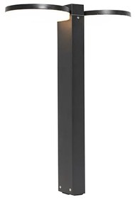 Staande buitenlamp zwart 50 cm incl. LED 2-lichts IP44 - Esmee Modern IP44 Buitenverlichting
