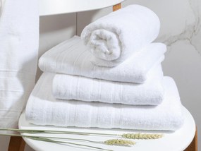 Handdoek DoubleLife Recycled Cotton Collectie– 4 stuks – 50×100 – bright white