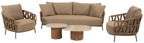 4 Seasons Outdoor Biarritz loungeset amber Loungeset   beige weerbestendig