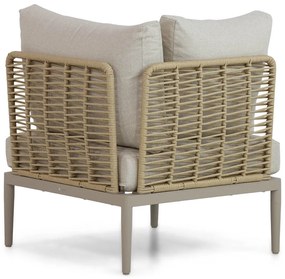 Hoek loungeset  Wicker/Aluminium/Aluminium/wicker Taupe 5 personen Coco Ibiza