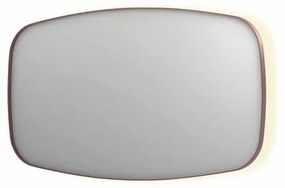 INK SP30 spiegel - 140x4x80cm contour in stalen kader incl indir LED - verwarming - color changing - dimbaar en schakelaar - geborsteld koper 8409774