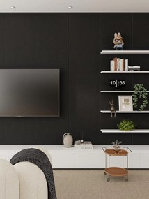 Decor Paneel Zwart 260x60x2,1cm - 270 cm x 60 cm x 2.1 cm | 10 kg | Paneli akoestische wandpanelen - AKU Wandpanelen