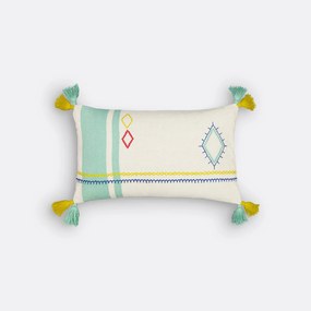 Rechthoekige kussenhoes in katoen, Sajia