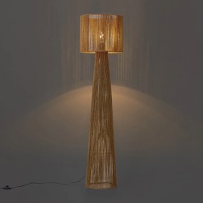 Japandi vloerlamp naturel met kap - Dart