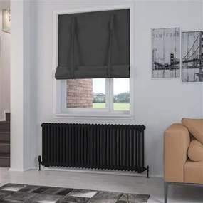 Eastbrook Rivassa 2 koloms radiator 145x60cm staal 2014W zwart mat