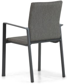 Tuinset 4 personen 90 cm Aluminium/textileen Grijs Lifestyle Garden Furniture Rome/Cesar