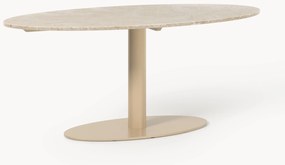 Ovale marmeren eettafel Miley, 120 x 90 cm