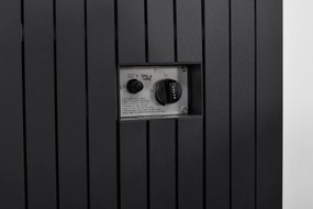 Cozy living sfeerhaard Sevilla 55x55 cm. – Carbon black - verrijdbaar