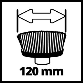 Einhell SOFT Borstel 120/50 - 1 stuk - 120 mm - Dikte: 50 mm - Geschikt voor Picobella 18/90 Li Solo