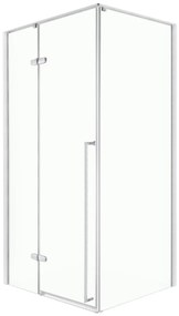Kerra Long douchedeur chroom 80cm