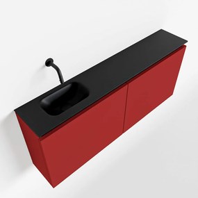Mondiaz Ture 120cm toiletmeubel fire met wastafel urban links geen kraangat