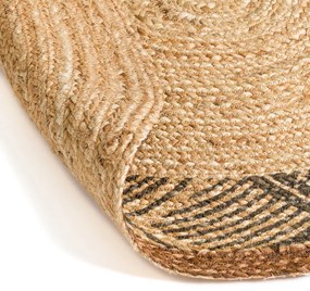 Rond vloerkleed in jute, Losca