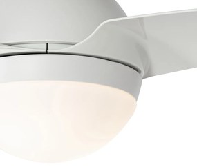 Plafondventilator met lamp wit met afstandsbediening - Bora Modern E27 rond Binnenverlichting Lamp