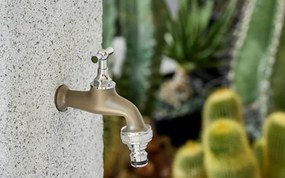 Aquajet Tuinkraan Verchroomd  1/2"- Grijs