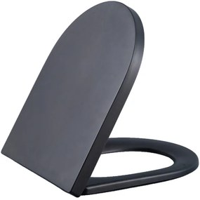 QeramiQ Dely Zitting - softclose - quickrelease - 35mm - mat zwart E13/A15 35mm seat matt black