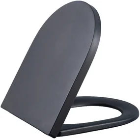 QeramiQ Dely Zitting - softclose - quickrelease - 35mm - mat zwart E13/A15 35mm seat matt black