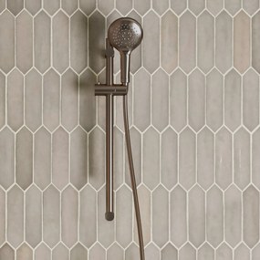 Saniclear Antique glijstangset met 2 standen handdouche verouderd messing
