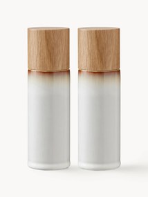Zout- en peperstrooier Bitz met houten deksel, 2-delig