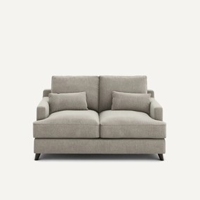 2-zits compacte bank in chenille fluweel, Alwine