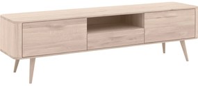 Goossens Tv Dressoir Bjarte, 2 deuren 1 lade 1 open vak 42 cm diep 180 cm breed