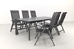 Kettler Edge/Legato 220 cm. tuinset - 7-delig verstelbaar
