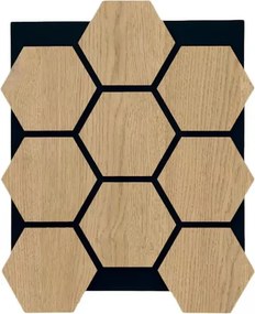 Hexagon Vilt Woodie Paneel Light -  cm x  cm x  cm | 2.8 kg | Paneli akoestische wandpanelen - AKU Wandpanelen