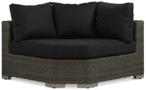 Hoek loungeset 5 personen Wicker Taupe  Garden Collections Toronto