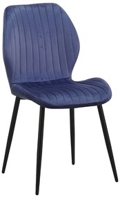 Line Fluwelen Stoel