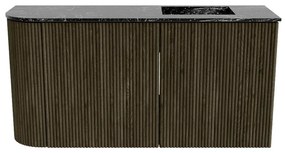 Mondiaz Joya DLux 80cm toiletmeubel ronding links shadow met wastafel faye rechts 1 kraangat lava