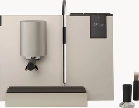 Espressomachine youn silver-beige, beech stained