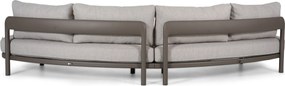 Hoek loungeset 4 personen Aluminium Taupe  Santika Furniture Santika
