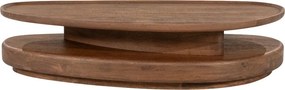Houten Organische Salontafel Large - 140 X 65cm.