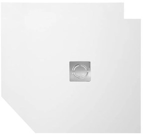 Polysan Flexia composiet douchebak 100x80cm wit snijdbaar