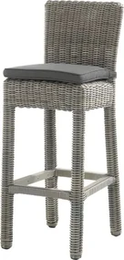 4 Seasons Outdoor | Wales barchair with cushion pure Barkruk beige weerbestendig