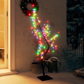 vidaXL Kerstboom met 128 LED's meerkleurig licht kersenbloesem 120 cm