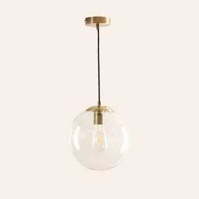 Boyi Metalen Plafondlamp Met Glazen Bol Goud - Sklum