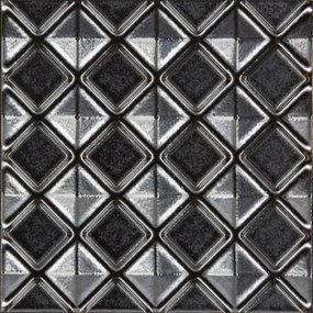Navale Kolore wandtegel decor 15x15cm zilver