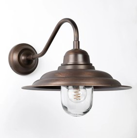 Muurlamp Derby Antiek donker messing