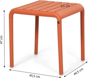 Bistroset 2 personen  Kunststof Oranje Domani Furniture Alba