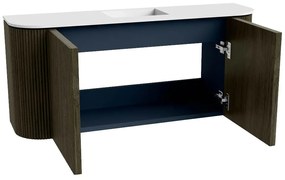 Mondiaz Joya 95cm toiletmeubel ronding links/rechts shadow met wastafel faye midden zonder kraangat talc