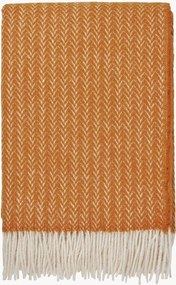 Schapenvacht plaid met visgraatpatroon en franjes Hope