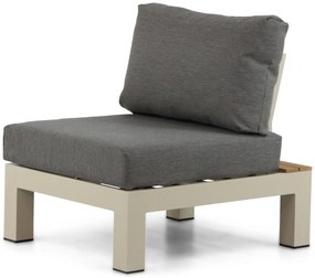 Loungeset 6 personen Aluminium/Teak Taupe Lifestyle Garden Furniture Vittoria