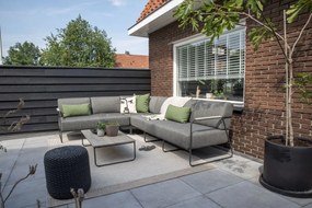 4 Seasons Outdoor Coast loungeset met Axel tafel 80 x 80 cm SALE      houtkleur weerbestendig