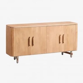 Osaka Dressoir Van Mangohout En Staal ↔︎ 160 Cm - Sklum
