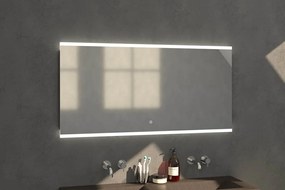 Sanituba Twinlight spiegel 140x70 met LED verlichting Aluminium Geborsteld