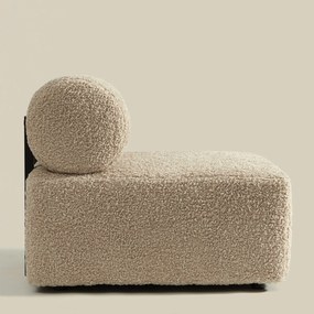 Fauteuil Met Ronde Rugleuning Ivoor