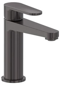 MAY Forma Eenhendel wastafelmengkraan opbouw model S Geborsteld carbon black PVD 6800006