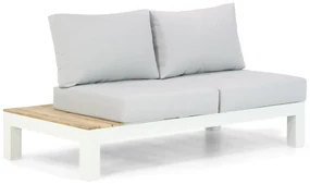 Loungeset 6 personen Aluminium/teak Wit Lifestyle Garden Furniture Ravalla/Seaside