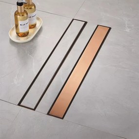 Lineaire afvoer Rea Neox brush copper 50